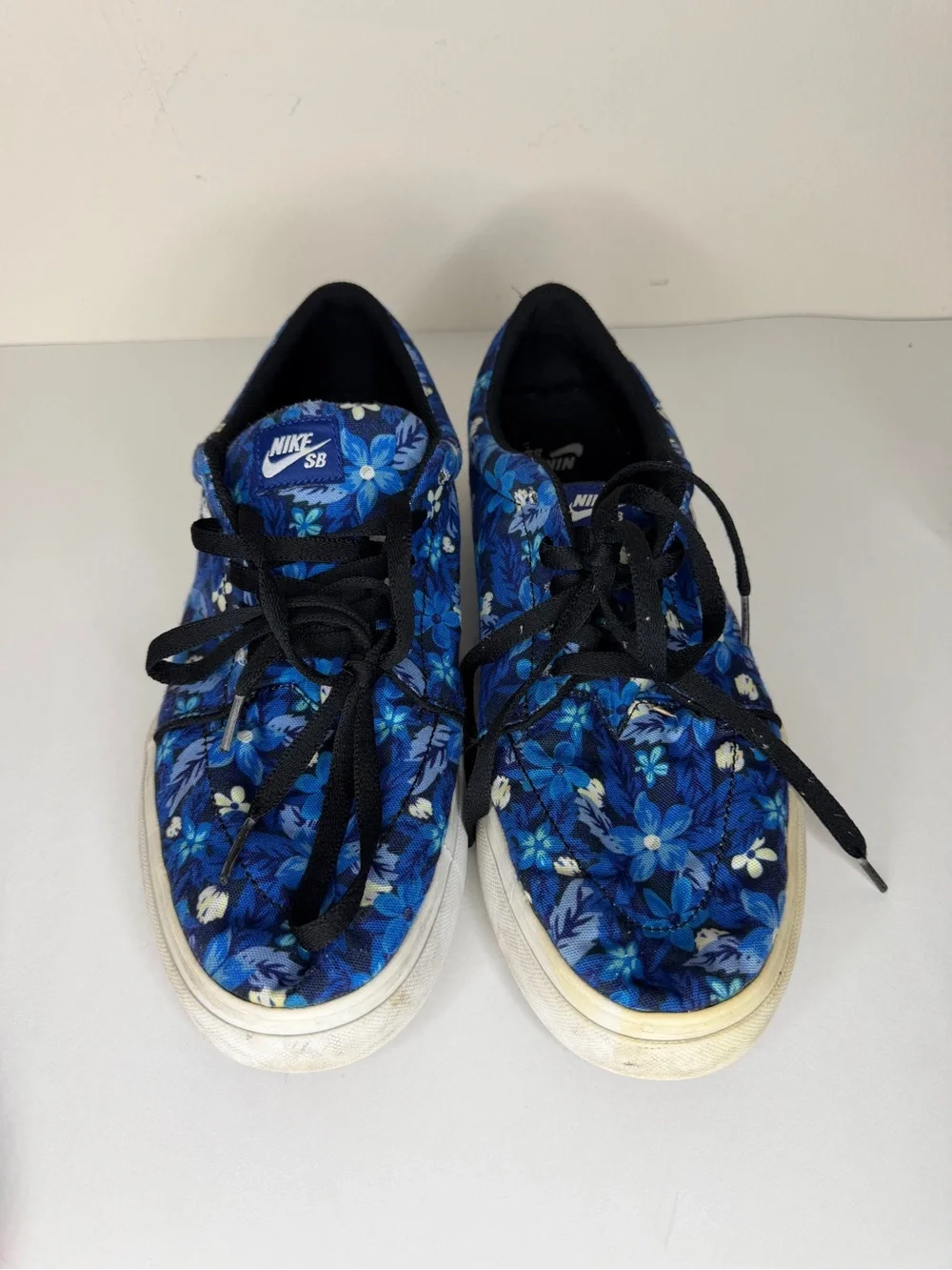 Nike SB Satire Canvas Premium Floral Deep Royal Blue 705193-412 Men’s Size 13